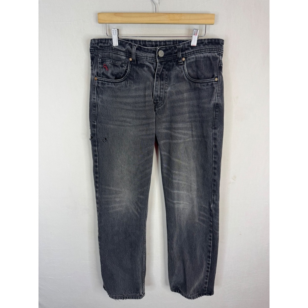 Denim & Supply Ralph Lauren Sullivan Relaxed Washed Black Jeans 32x29
